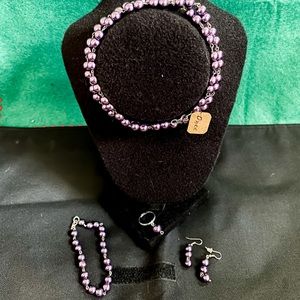 Rich purple necklace